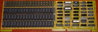 RAM-Karte GA-280 8M EMS-EXT Rev-3 ISA Siemens HYB511000A-70, Intel P21010-07, TI SN74ALS245AN & 74LS245N, Motorola MC74F283N, Taiwan 1990